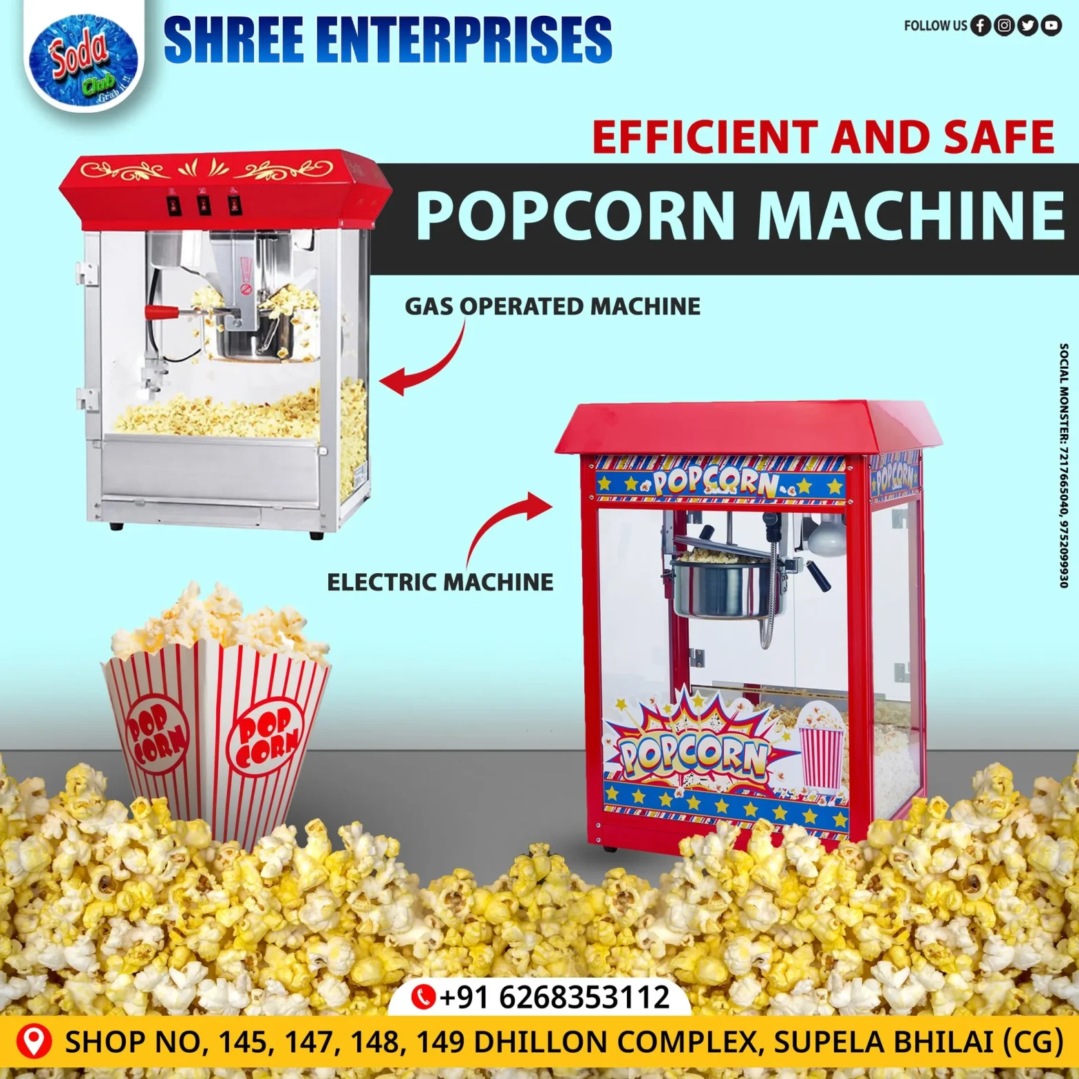 Best Popcorn Machine Manufacturers in Chhattisgarh