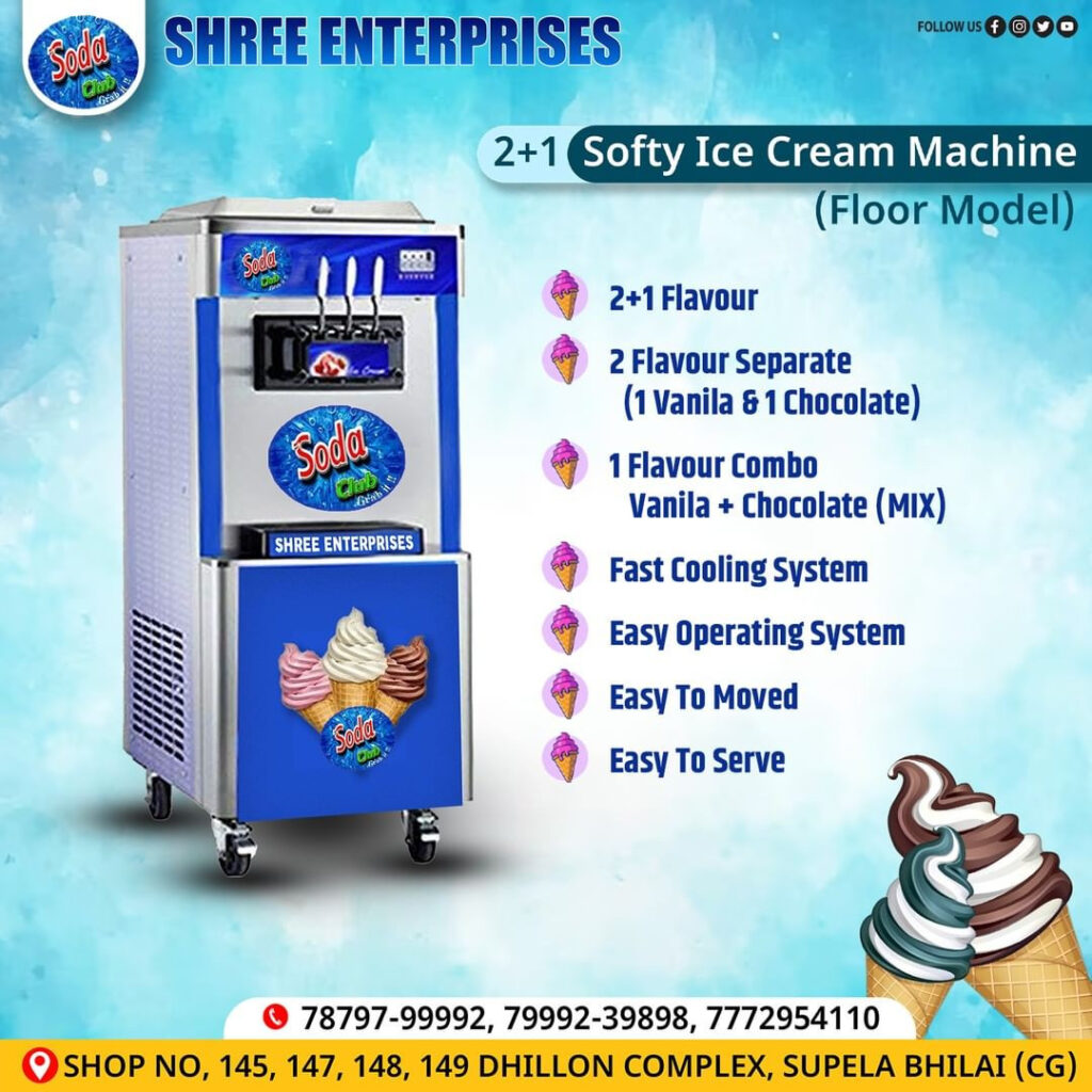 Softy Ice Cream Machine Manufacturers in Raipur Chhattisgarh