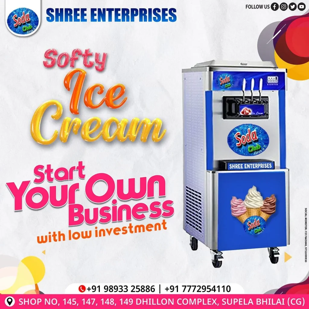 Softy Ice Cream Machine Manufacturers in Chandigarh, Punjab