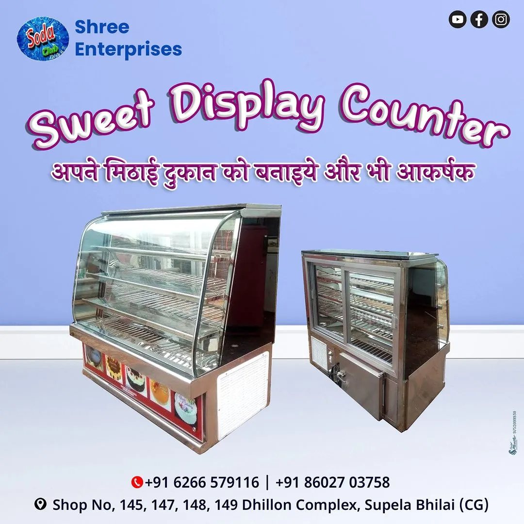 Best Sweet Display Counter Manufacturers in Raipur, Chhattisgarh